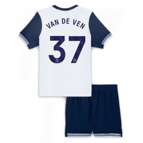 Tottenham Hotspur Micky van de Ven #37 Hemmakläder Barn 2024-25 Kortärmad (+ Korta byxor)